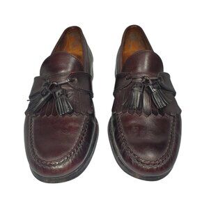 Allen Edmonds Enfield Kiltie Tassel Loafers Men's 10 Moc-Toe Burgundy